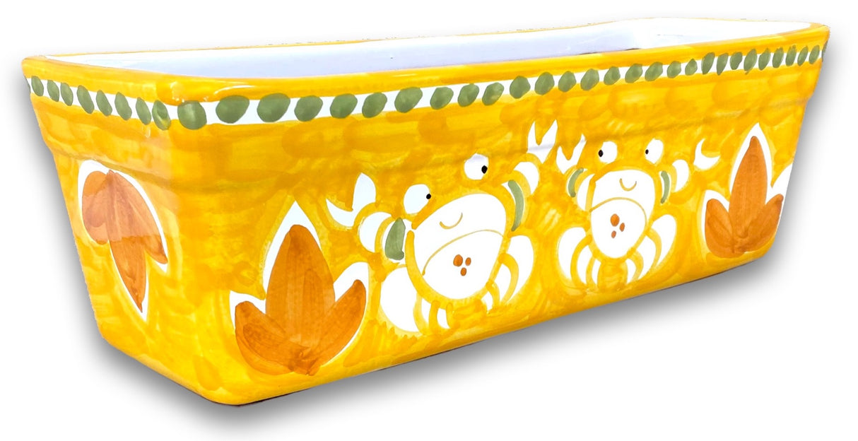 Fioriera rettangolare in ceramica di Vietri