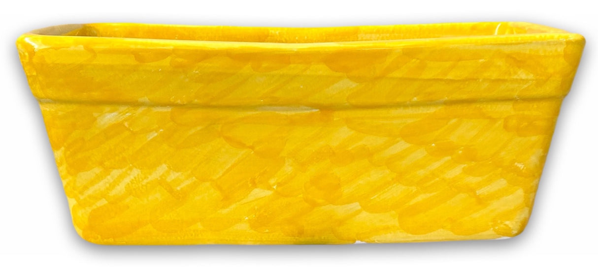 Fioriera rettangolare in ceramica di Vietri