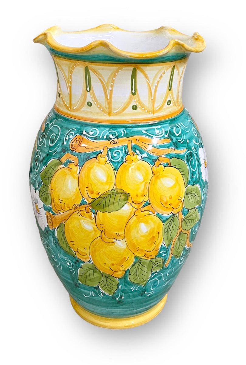 Porta Ombrelli Smerlato in Ceramica Vietrese