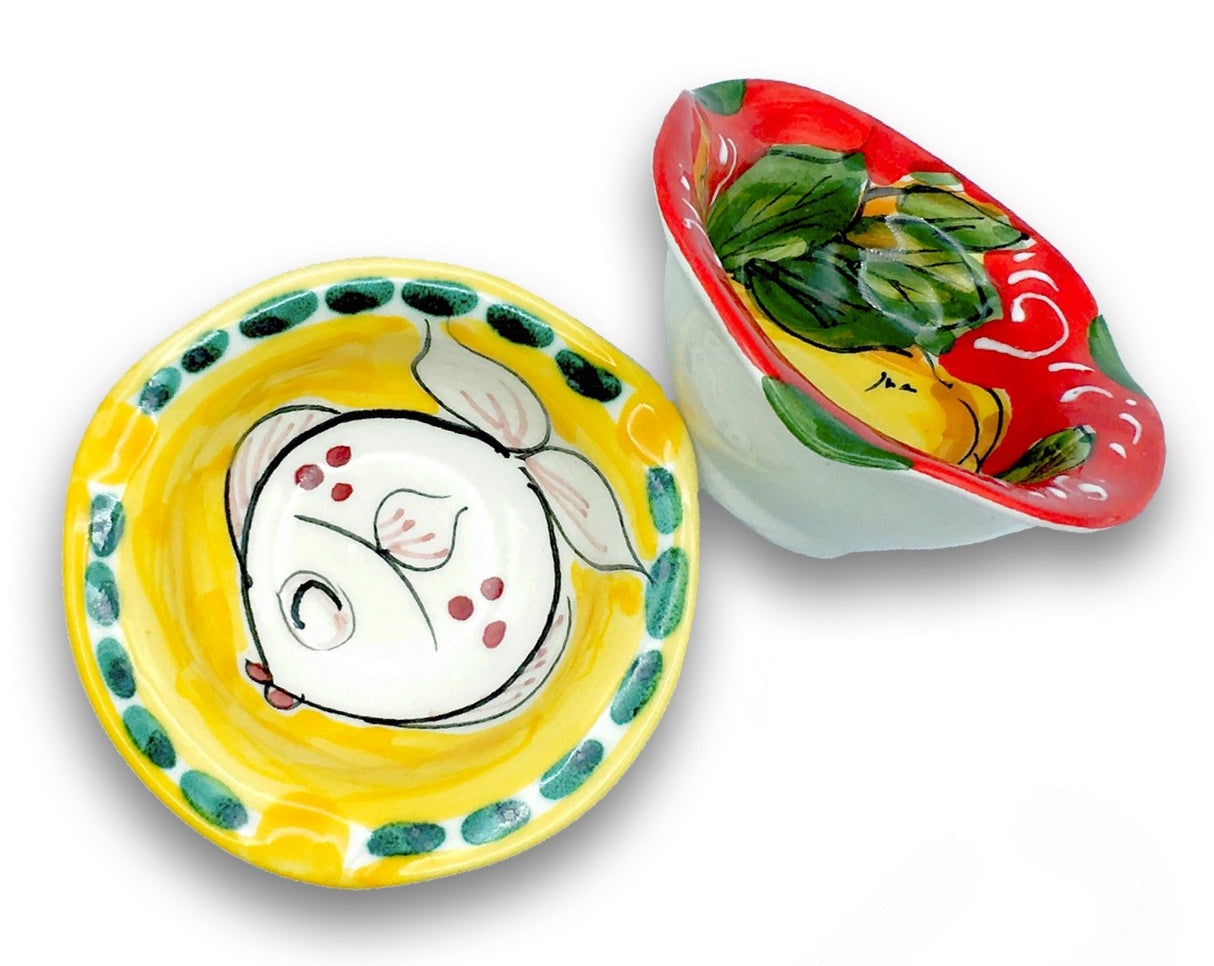 Posacenere con Bordo in ceramica vietrese