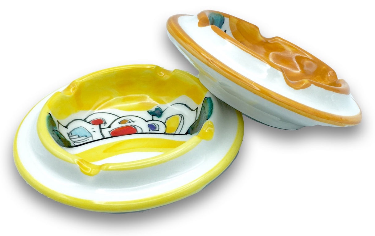 Posacenere braciere in ceramica di Vietri