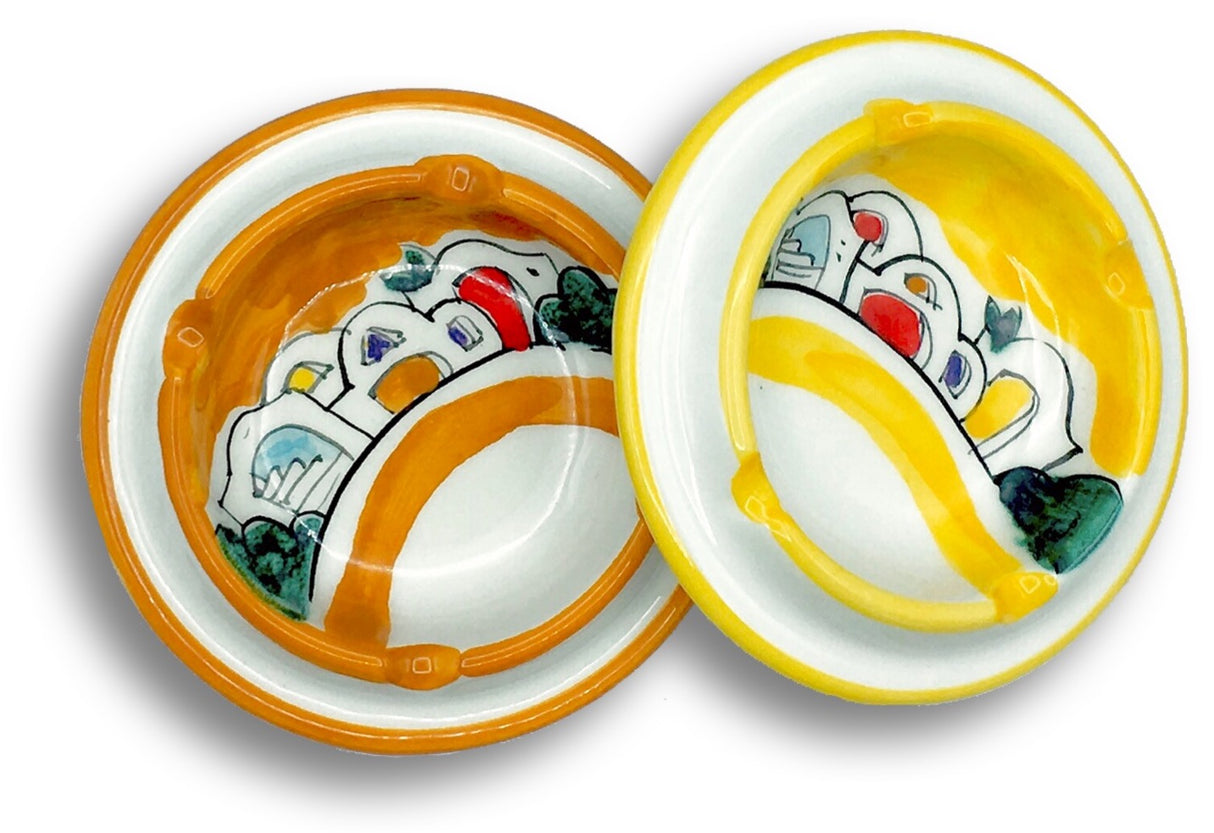 Posacenere braciere in ceramica di Vietri