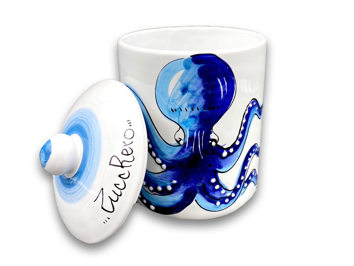 Barattolo in ceramica vietrese MARE MAGNUM