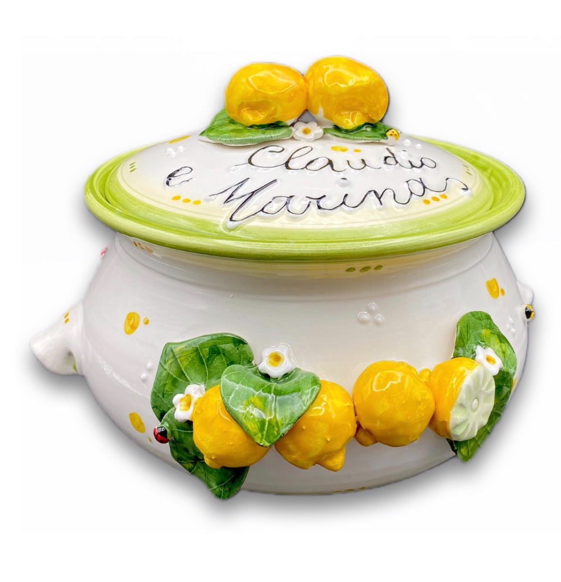 Biscottiera in Ceramica Vietrese Svasata