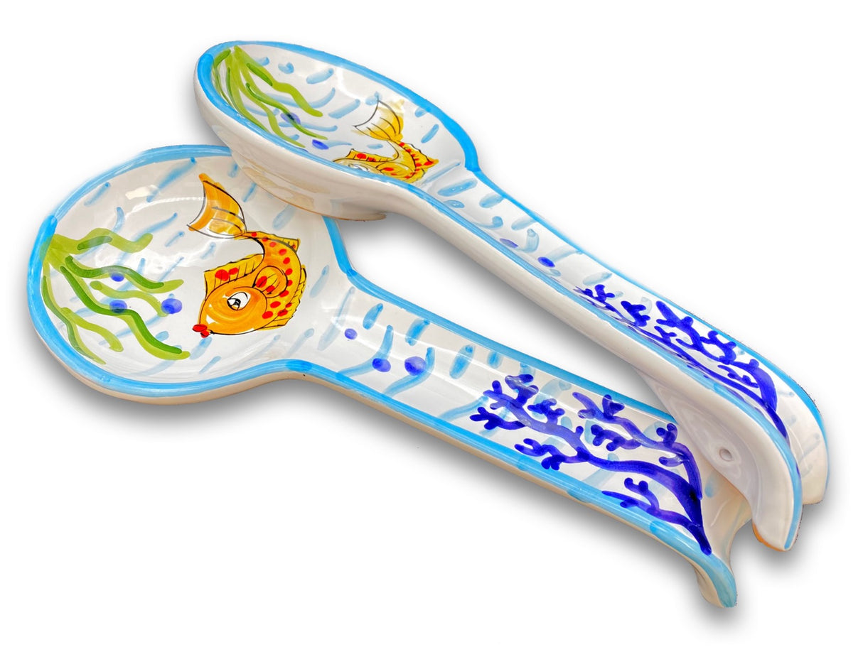 Poggiamestolo Roma in Ceramica Vietrese