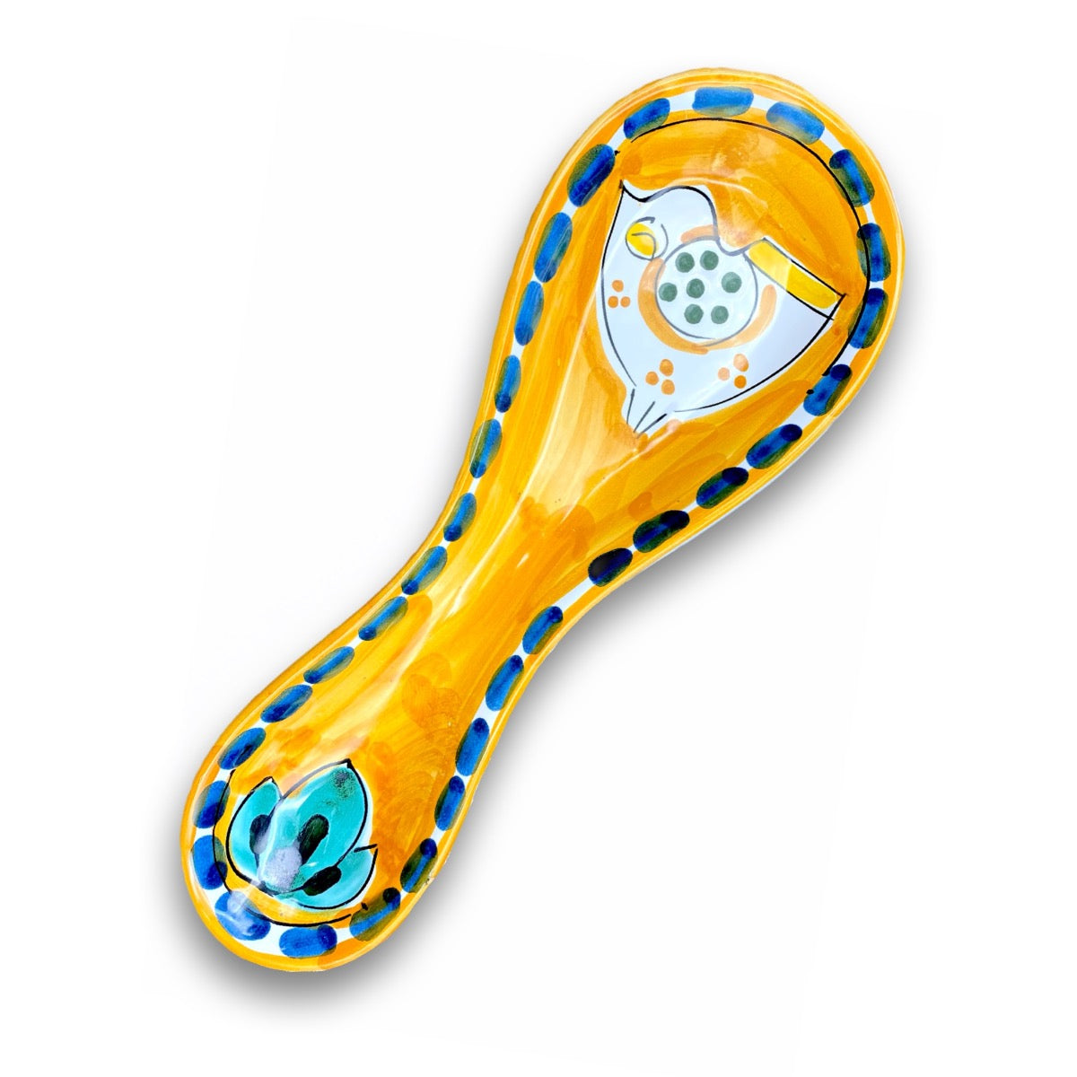 Poggiamestolo semplice in ceramica di Vietri