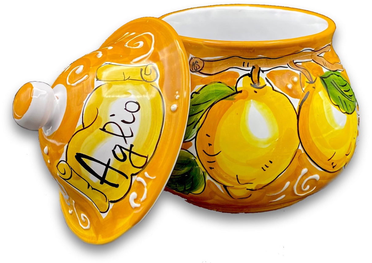 Porta aglio forato in ceramica di Vietri