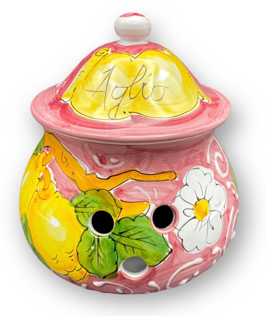 Porta aglio forato in ceramica di Vietri