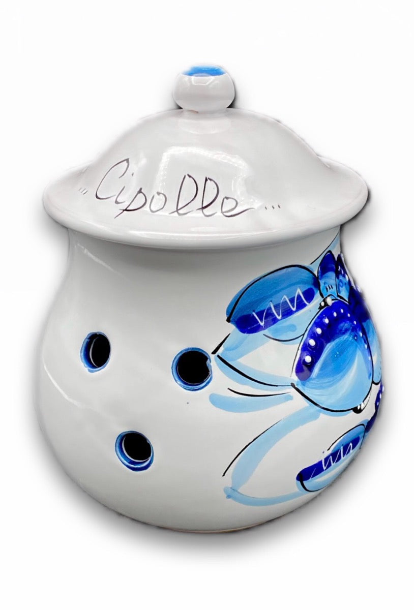 Porta Cipolle Forato in ceramica vietrese MARE MAGNUM