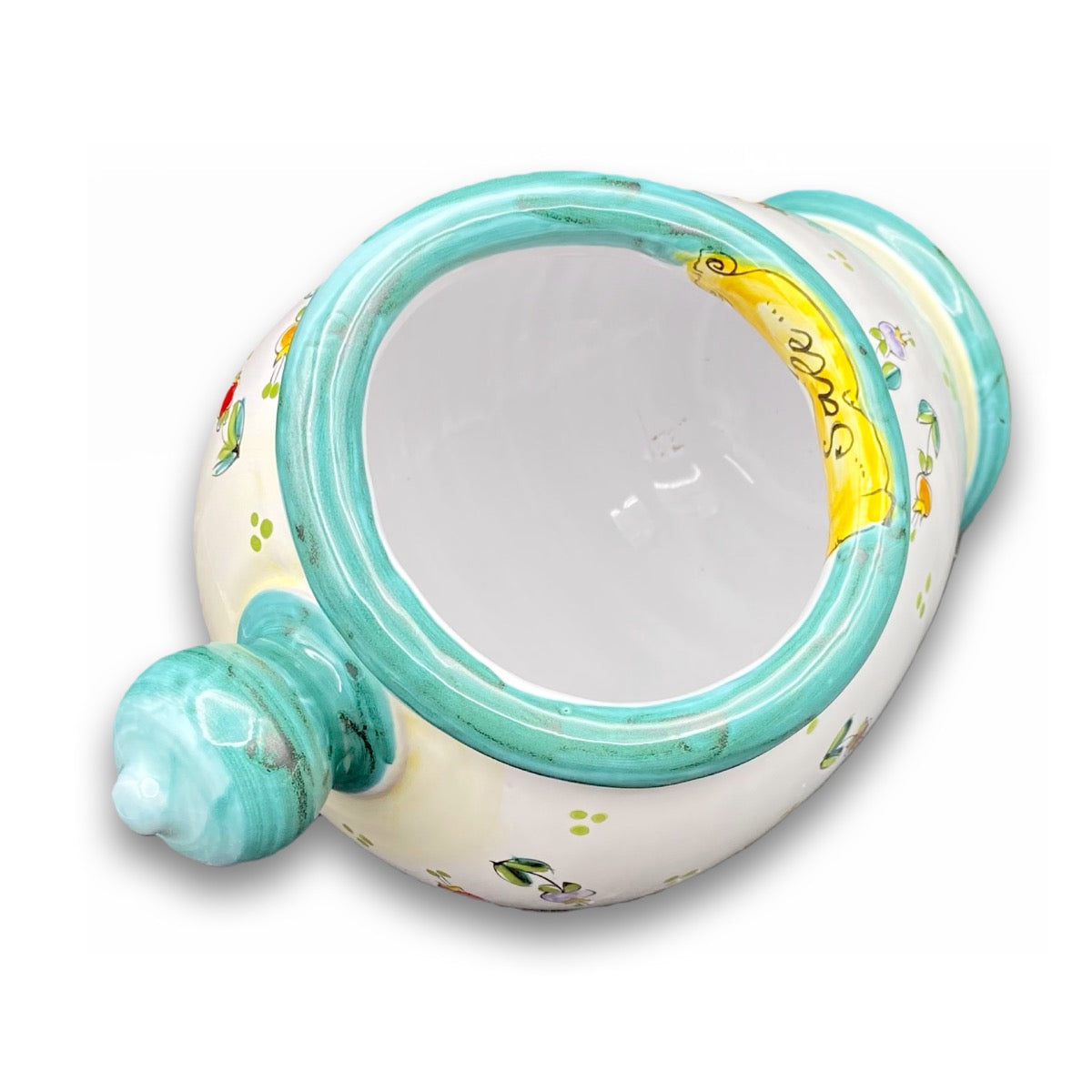 Porta sale a gomito in ceramica di Vietri