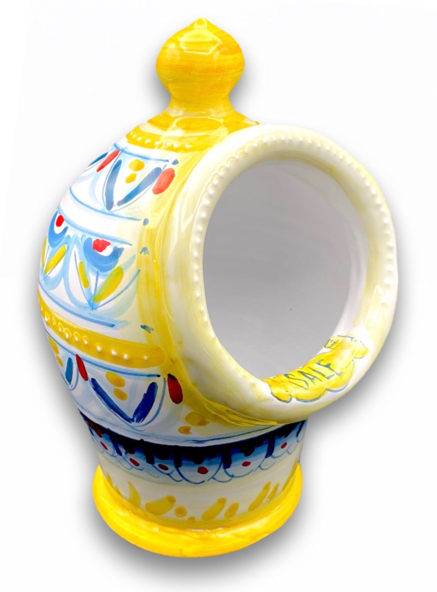 Porta sale a gomito in ceramica di Vietri