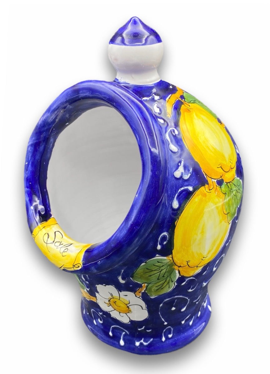 Porta sale a gomito in ceramica di Vietri