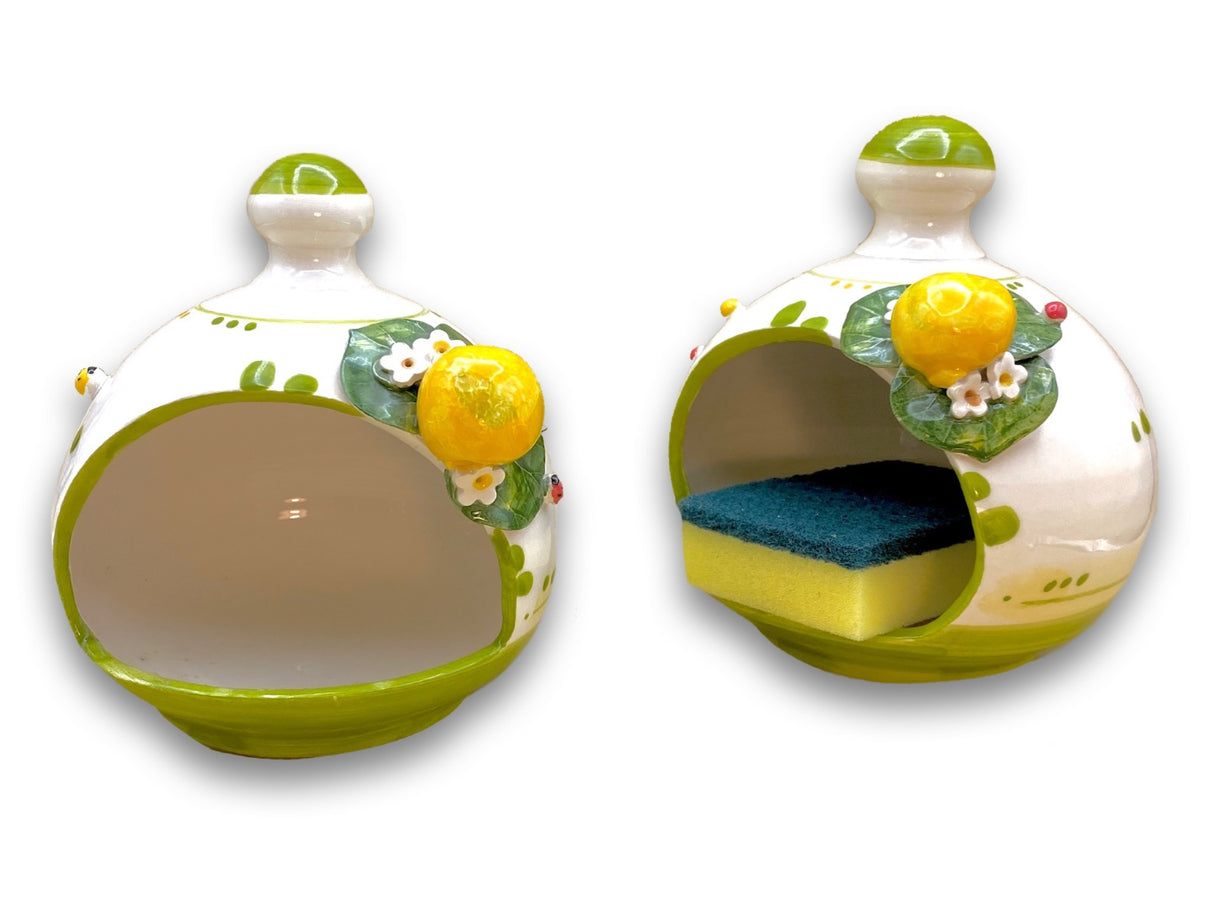 Porta Spugna in Ceramica Vietrese