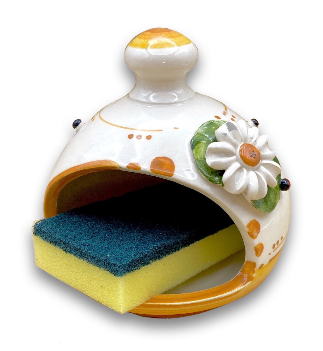 Porta Spugna in Ceramica Vietrese