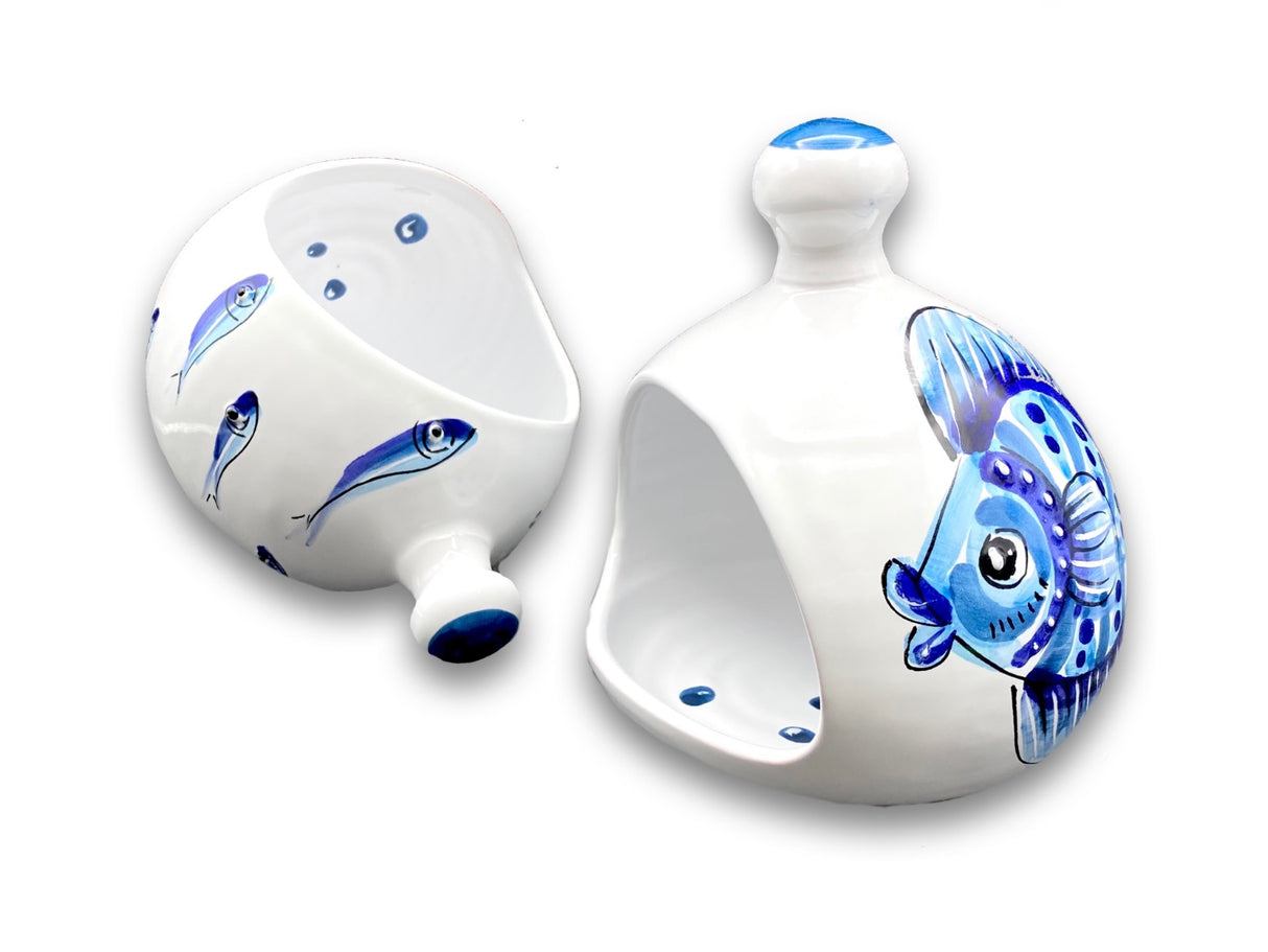 Porta spugna in ceramica di Vietri Linea Mare Magnum