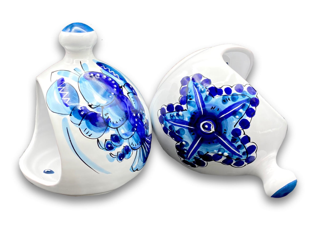 Porta spugna in ceramica di Vietri Linea Mare Magnum