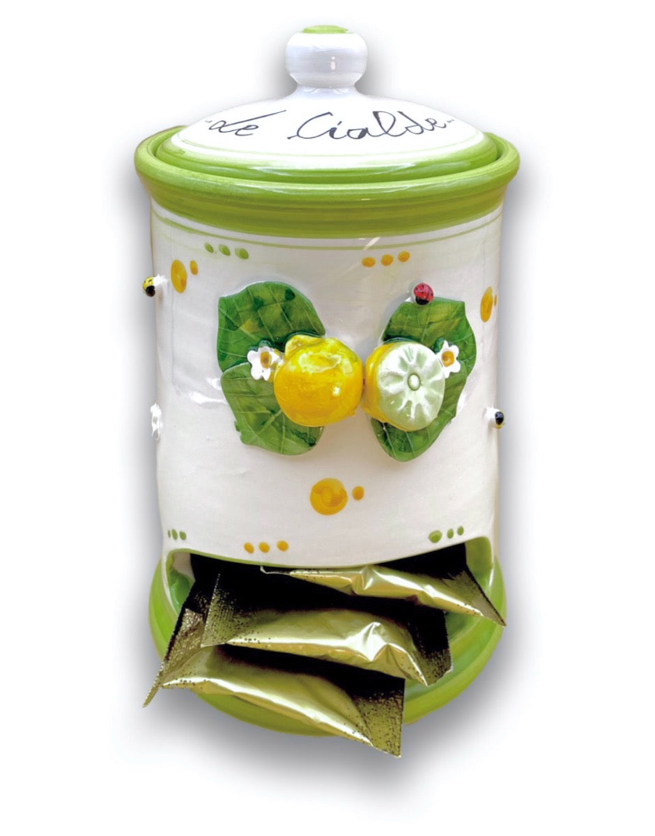 Porta Cialde Caffè in Ceramica Vietrese