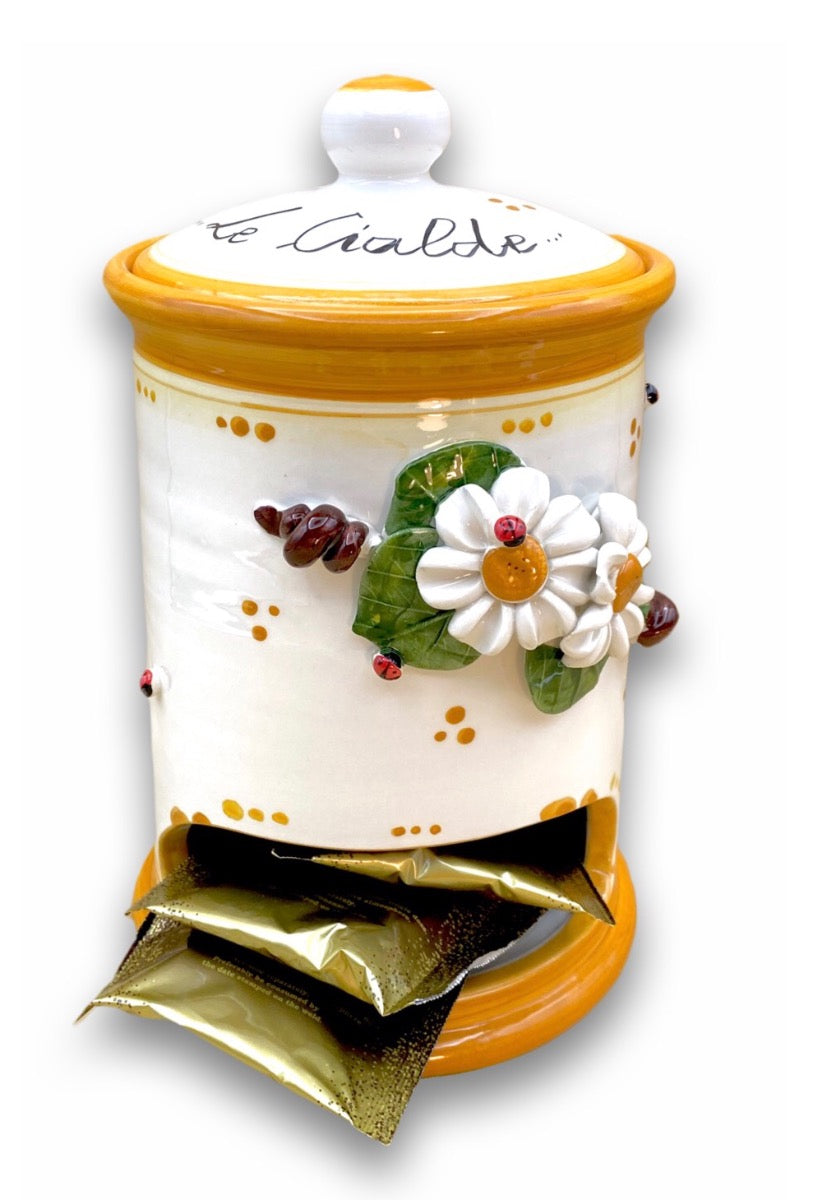 Porta Cialde Caffè in Ceramica Vietrese