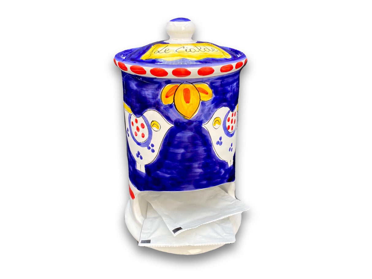 Porta cialde caffè in ceramica di Vietri