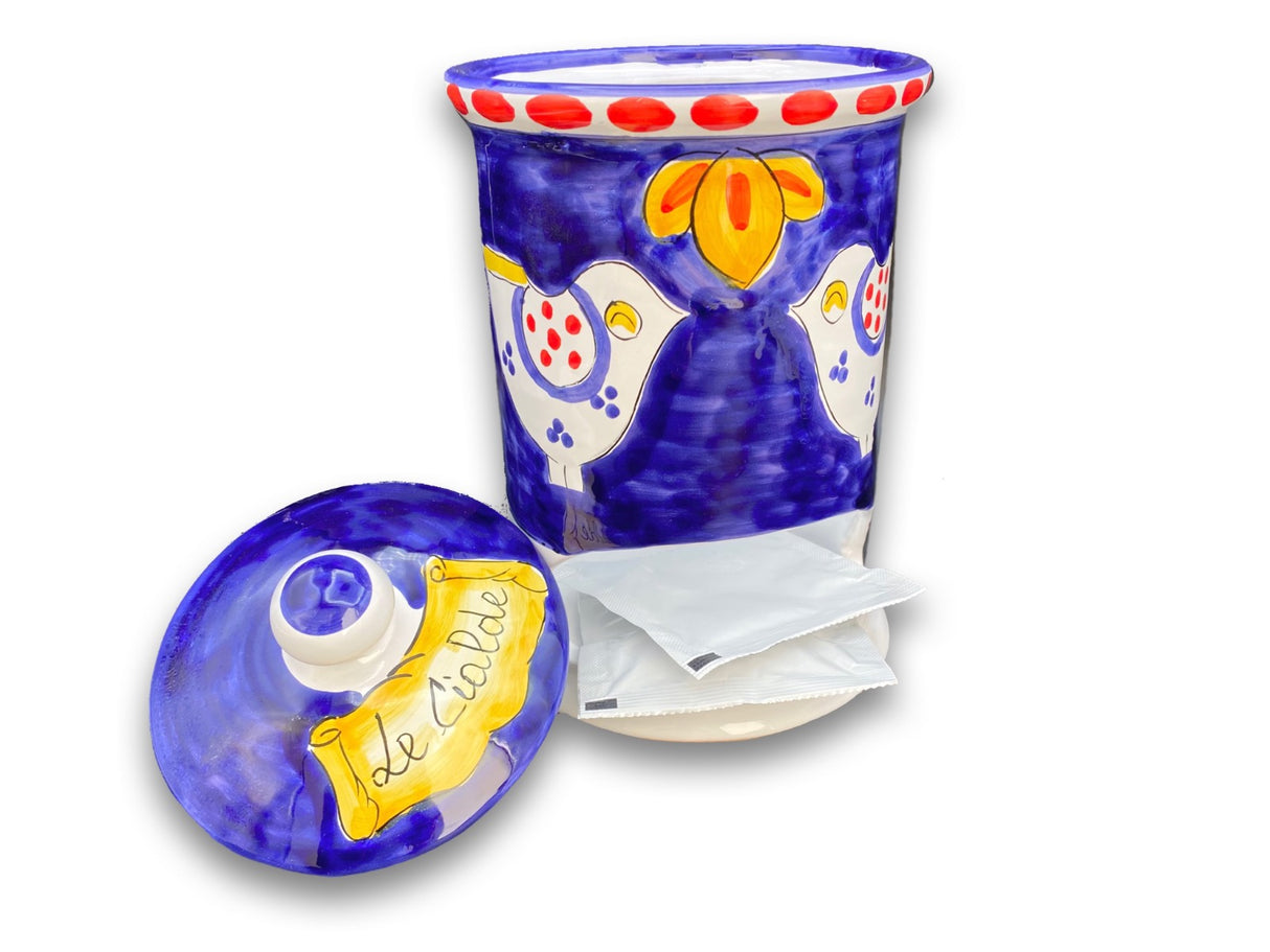 Porta cialde caffè in ceramica di Vietri