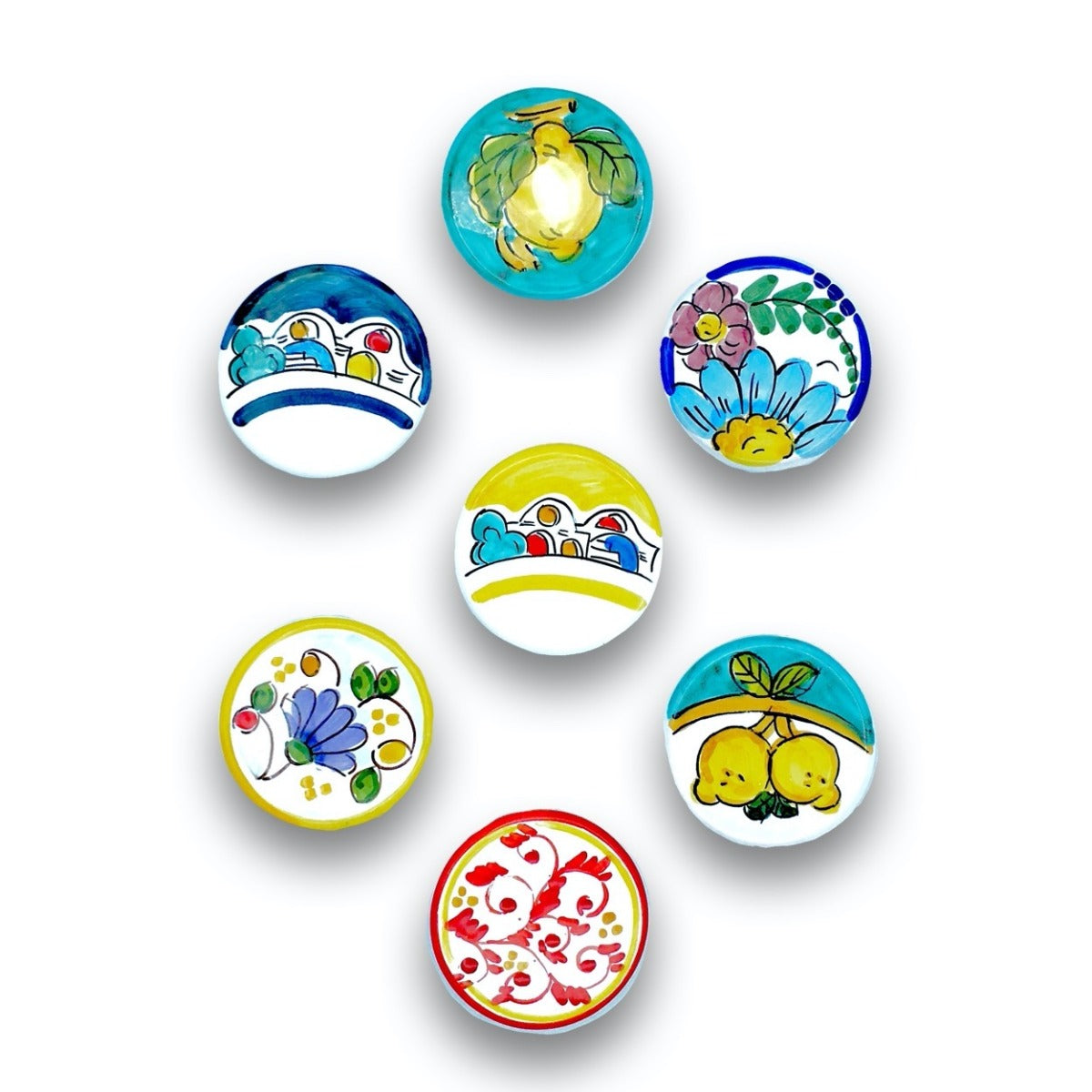 Calamita a dischetto in ceramica di Vietri