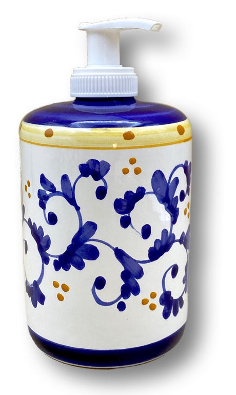 Dosatore Sapone Mani in Ceramica Vietrese DECORI MISTI