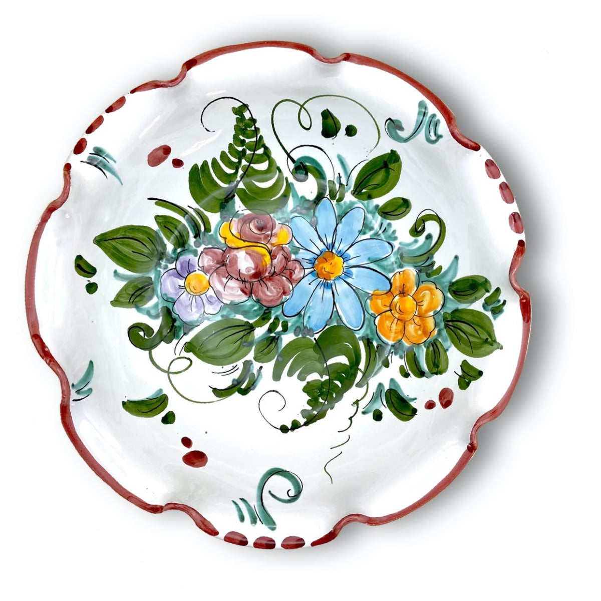 Fruttiera in Ceramica Vietrese DECORI MISTI