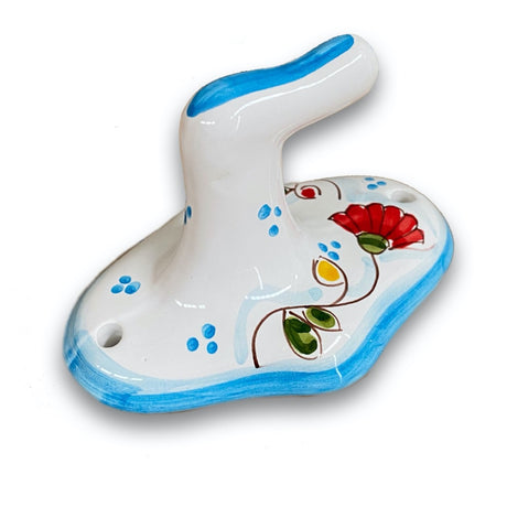 Gancio porta accappatoio in ceramica di Vietri