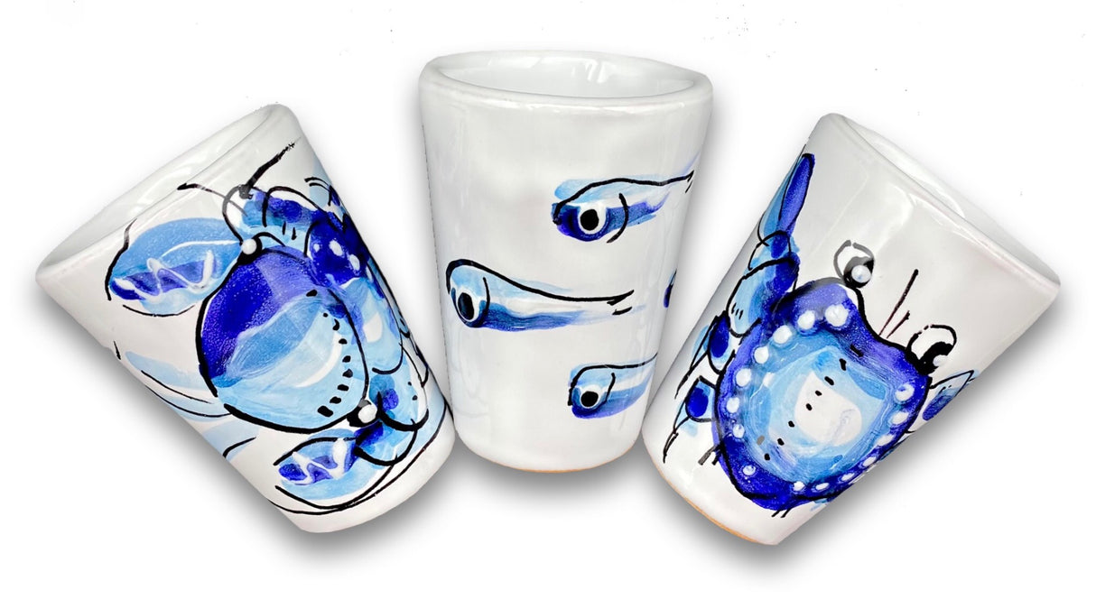 Bicchierino liquore in ceramica di Vietri linea MARE MAGNUM