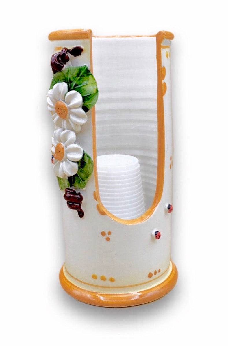 Porta Bicchieri in Ceramica Vietrese