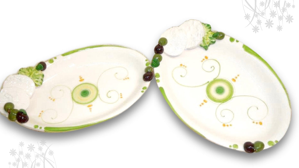 Ovalina in ceramica vietrese Ricotta Salata