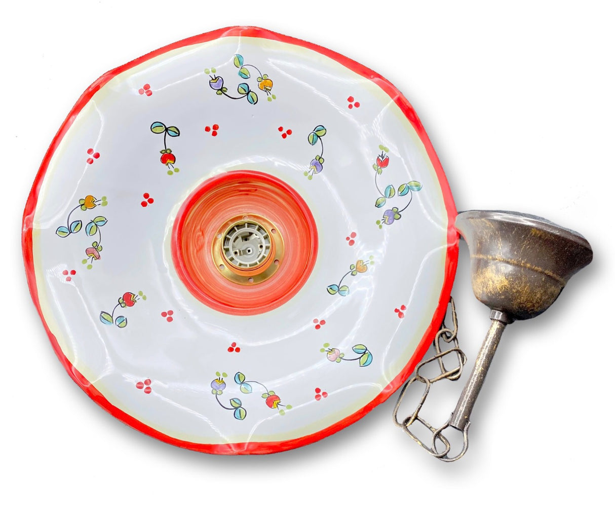 Lampadario in ceramica di Vietri