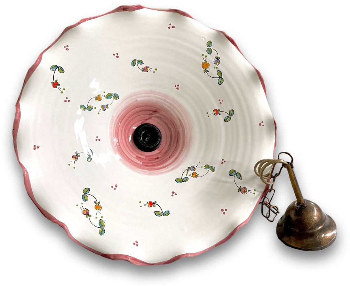 Lampadario in ceramica di Vietri