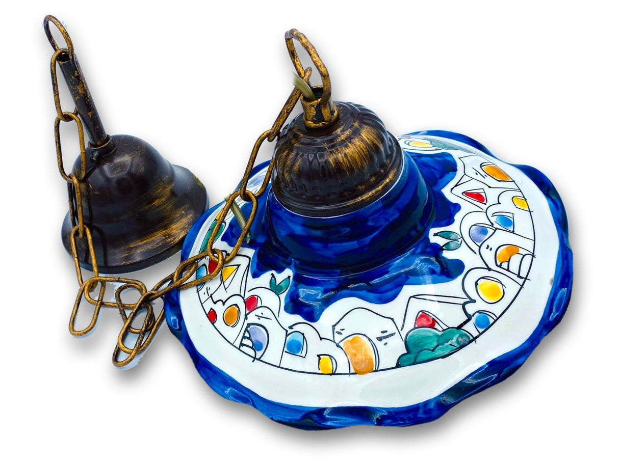 Lampadario in ceramica di Vietri