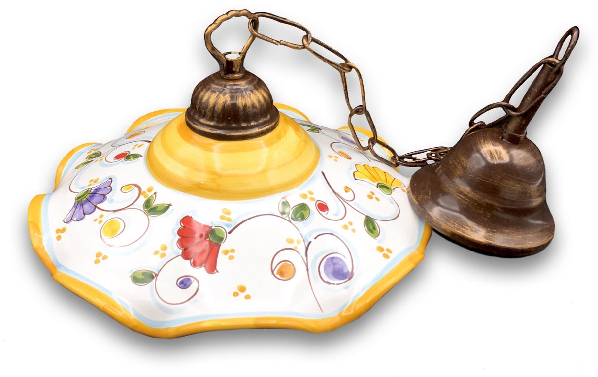 Lampadario in ceramica di Vietri