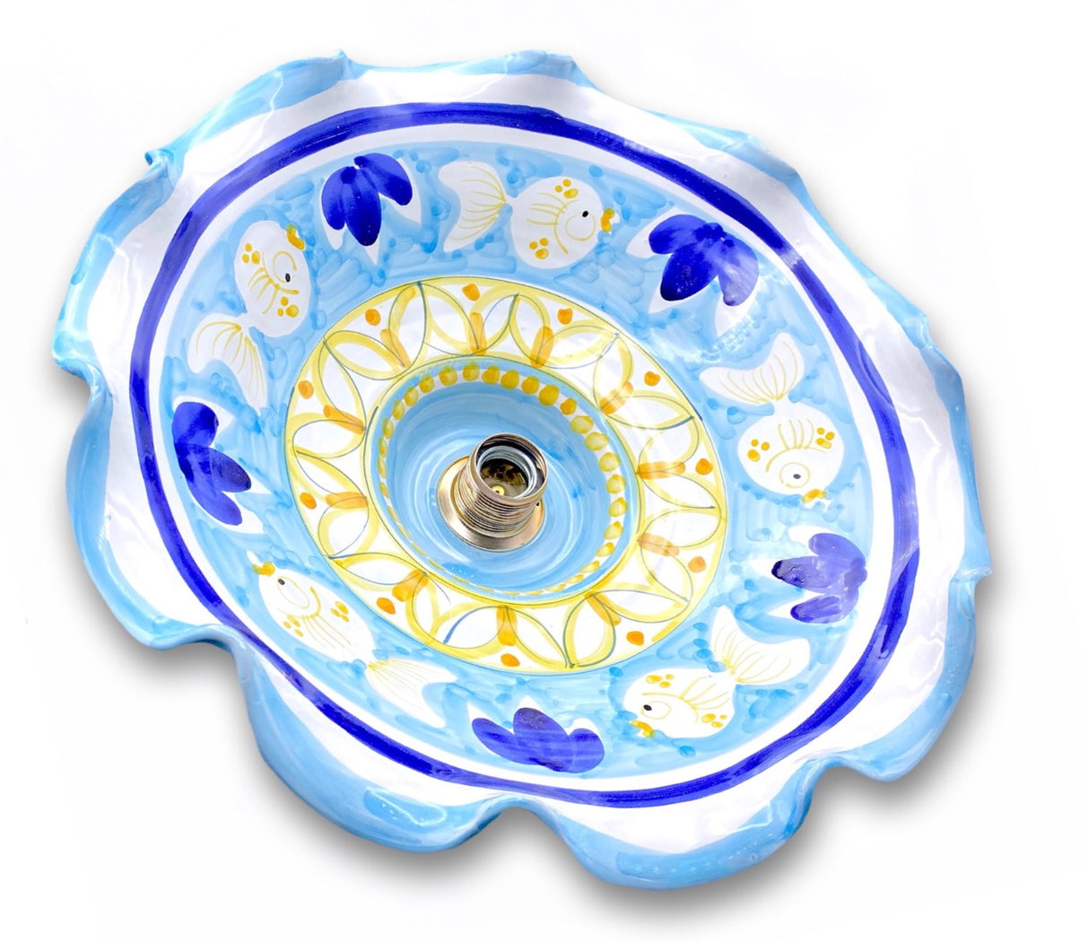 Lampadario in ceramica di Vietri