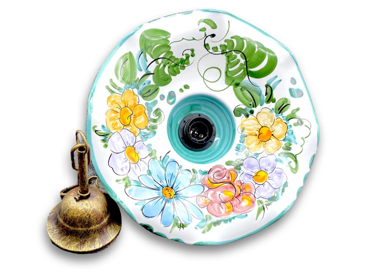 Lampadario in ceramica di Vietri