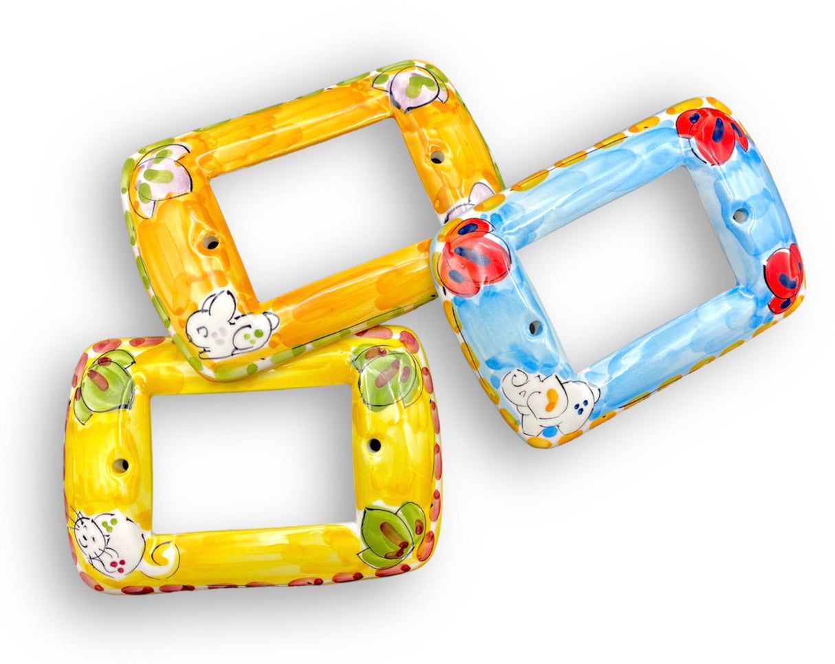 Coprinterruttore in Ceramica Vietrese Living DECORI MISTI