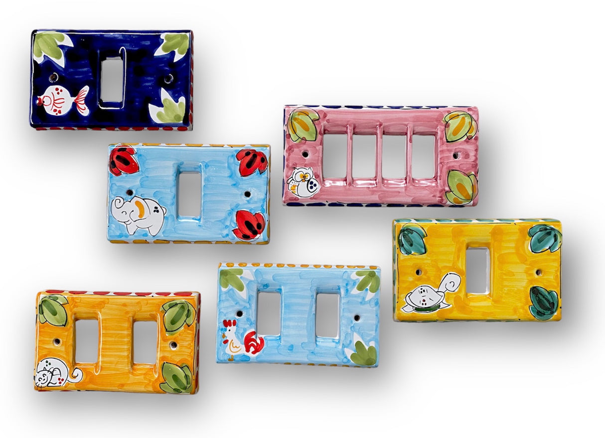 Coprinterruttore MAGIC in Ceramica Vietrese DECORI MISTI