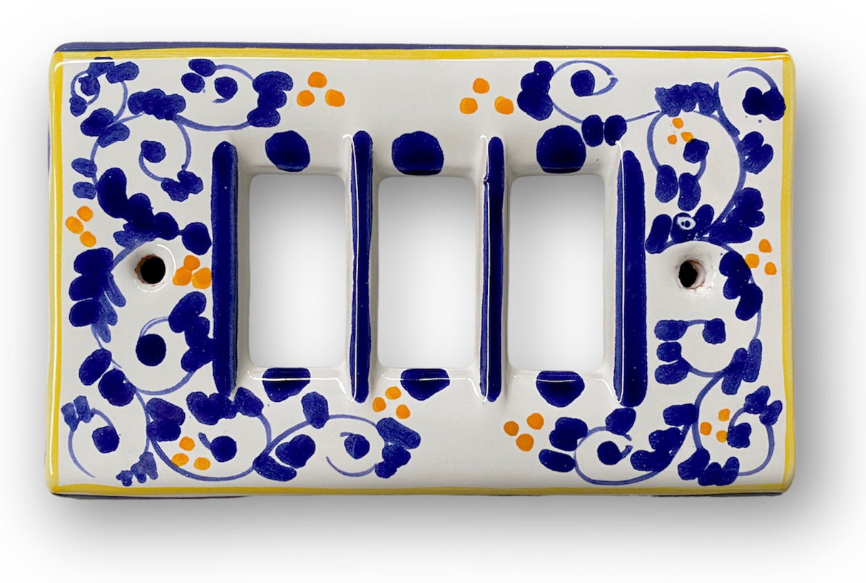 Coprinterruttore Magic in ceramica di Vietri