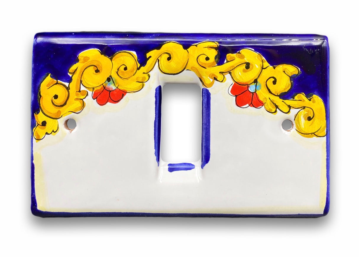 Coprinterruttore Magic in ceramica vietrese DECORO BAROCCO