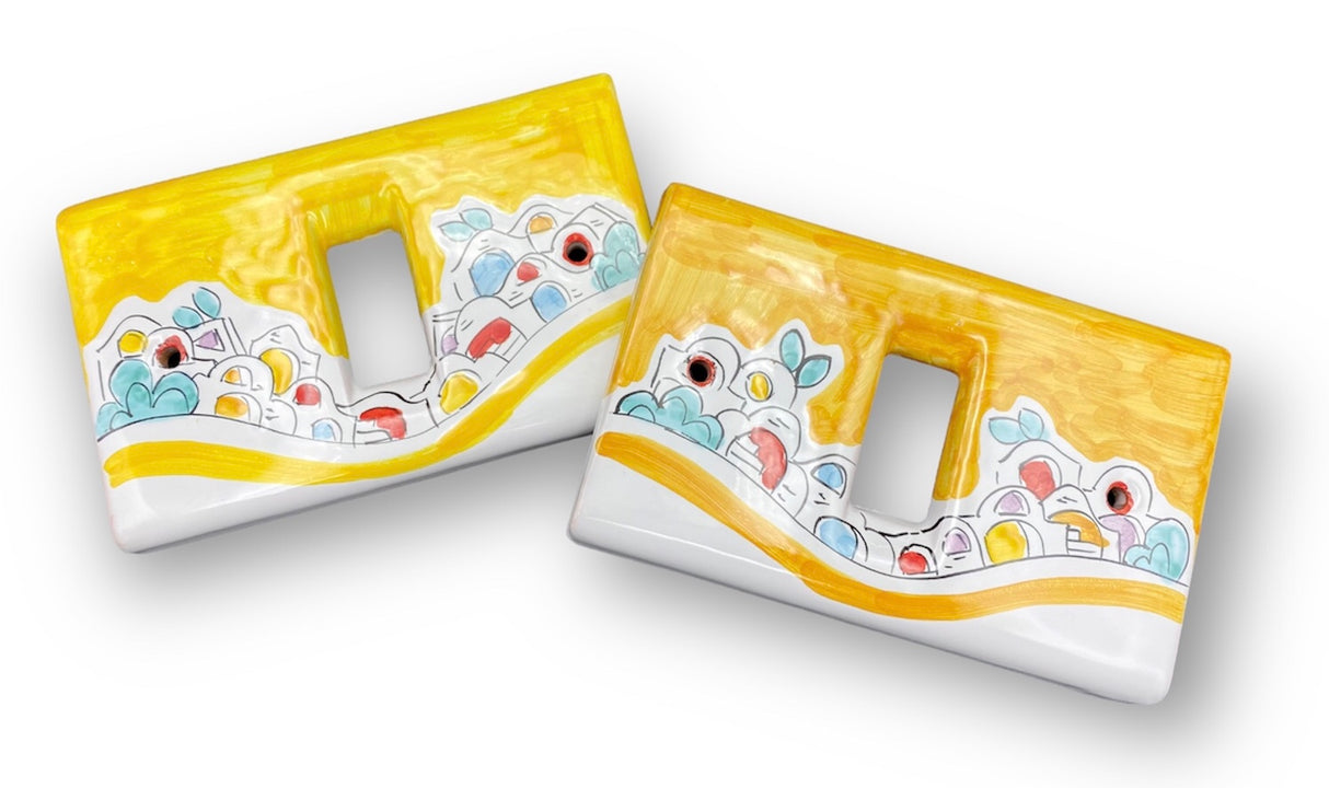 Coprinterruttore Magic in ceramica di Vietri