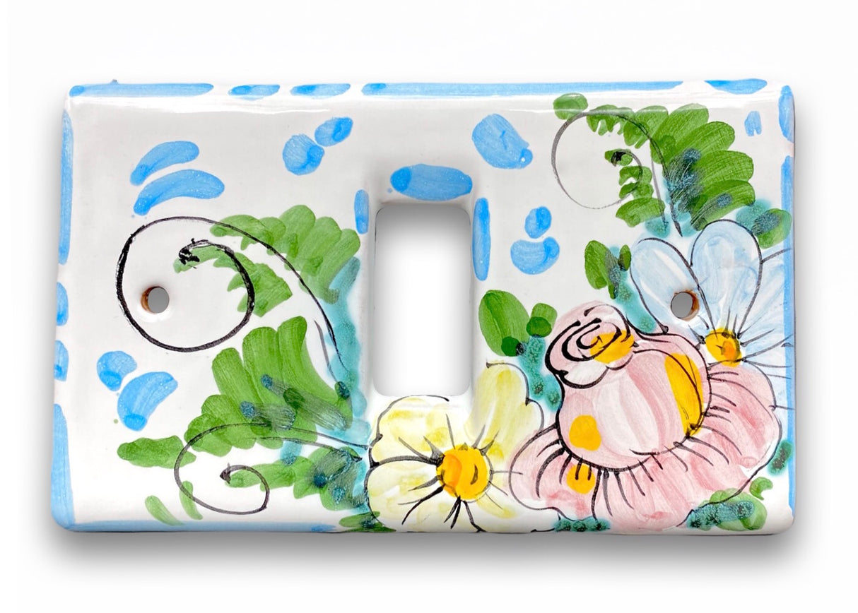 Coprinterruttore MAGIC in ceramica di Vietri