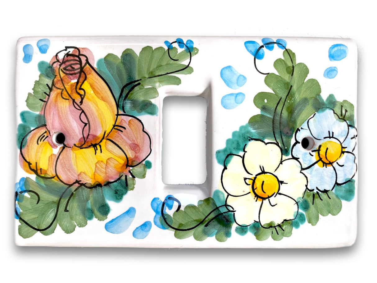 Coprinterruttore MAGIC in ceramica di Vietri