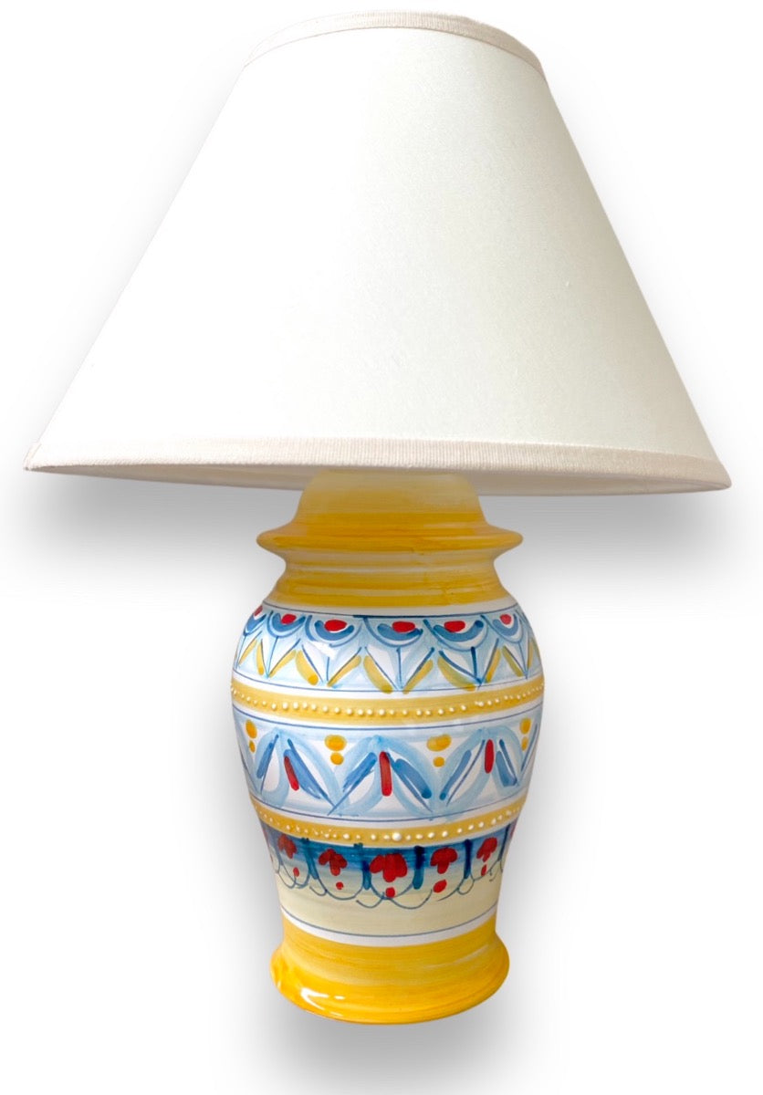 Lume Classico in ceramica vietrese DECORO GEOMETRICO RAVELLO NEW