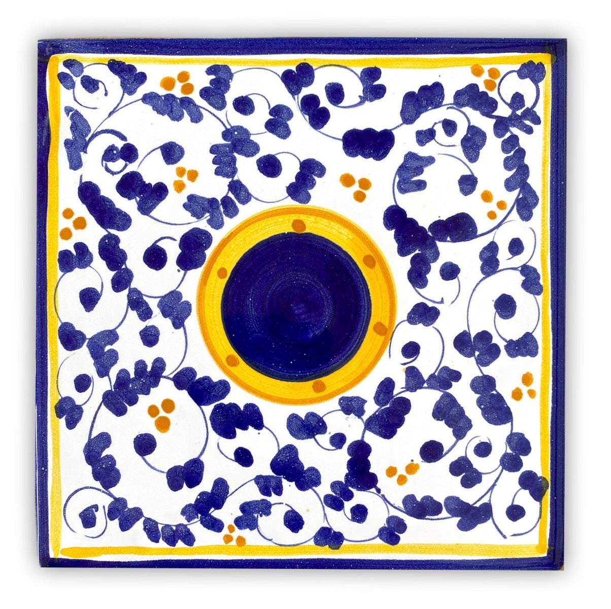 Mattonella decorata in ceramica di Vietri