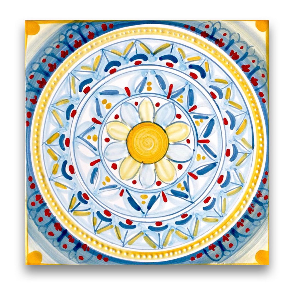 Mattonella decorata in ceramica di Vietri