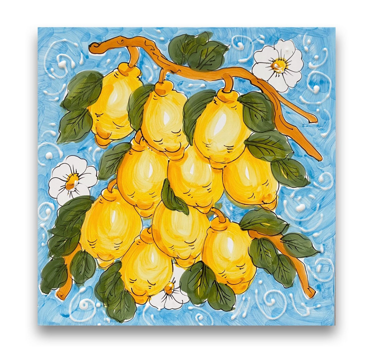 Mattonella decorata in ceramica di Vietri