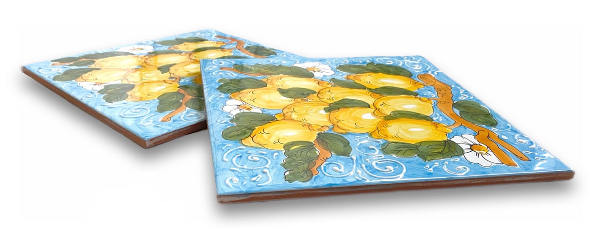 Mattonella decorata in ceramica di Vietri