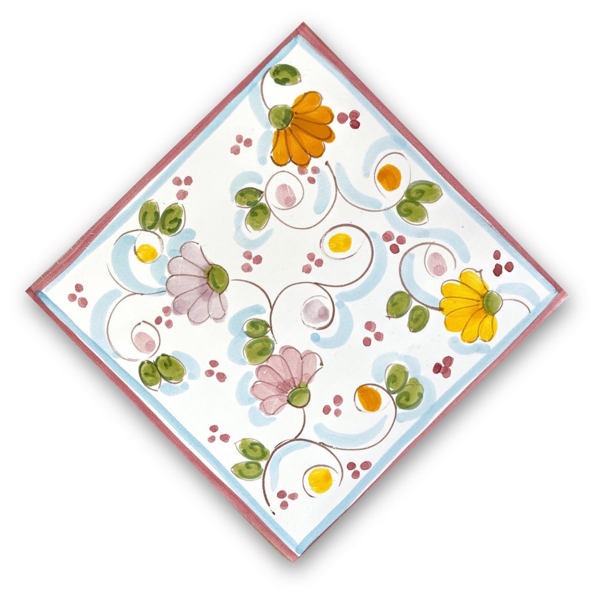 Mattonella decorata in ceramica di Vietri